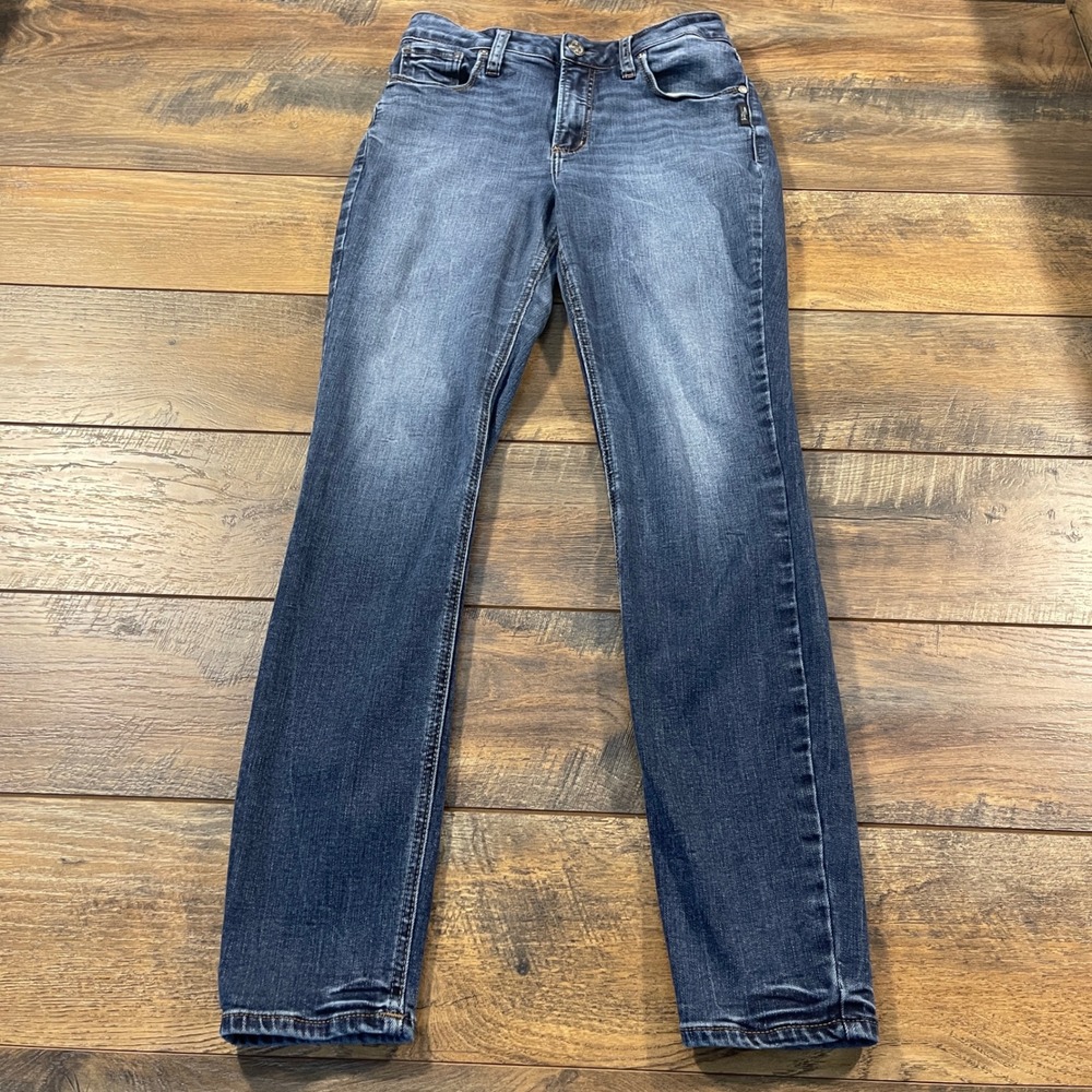 Silver Jeans Co Avery Skinny Dark Wash Denim Jeans Size 26 2000s Skater Minimal